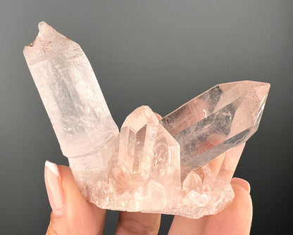 Pink Samadhi Himalayan Healing Quartz,Samadhi Quartz Cluster, Clear Quartz Points