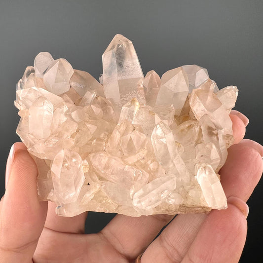 Pink Samadhi Himalayan Healing Quartz,Samadhi Quartz Cluster, Clear Quartz Points