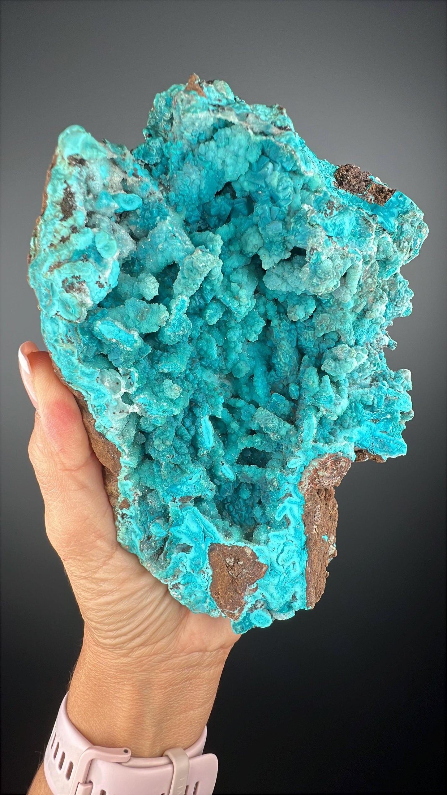 Druzy Chrysocolla Stalactites