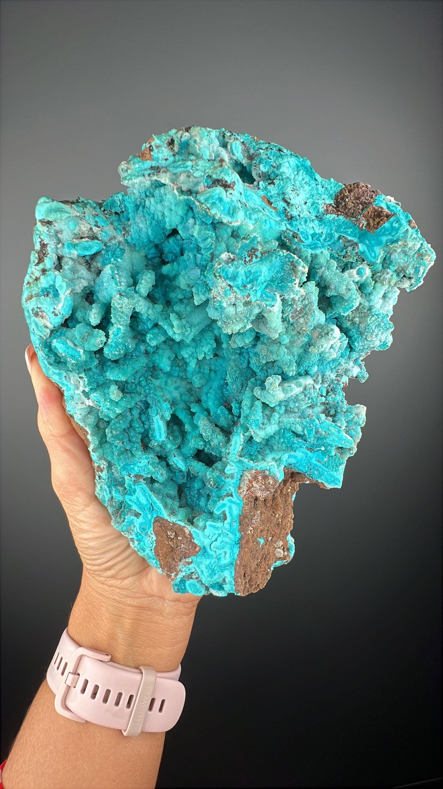 Druzy Chrysocolla Stalactites