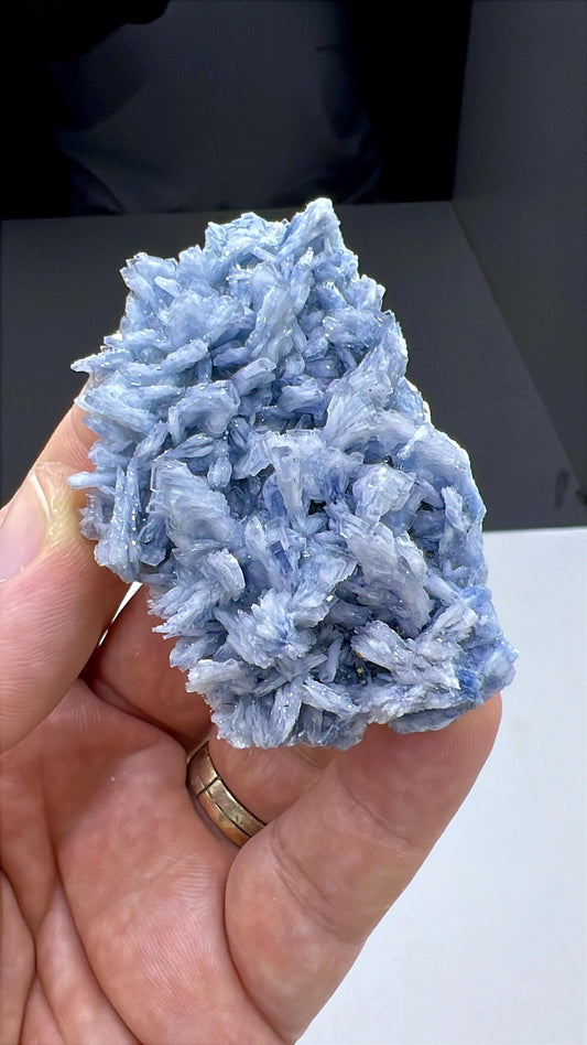 Amazing Color! Blue Barite Crystals Cluster