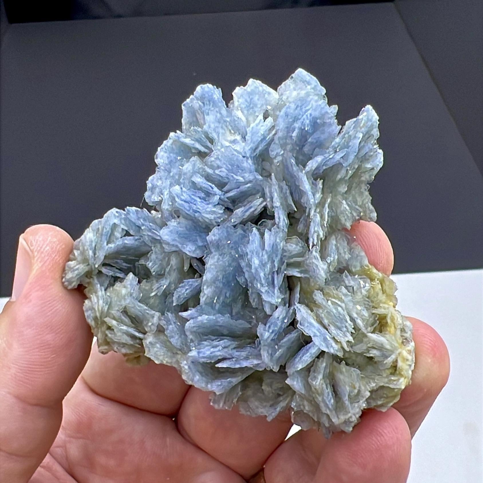 Amazing Color! Blue Barite Crystals Cluster