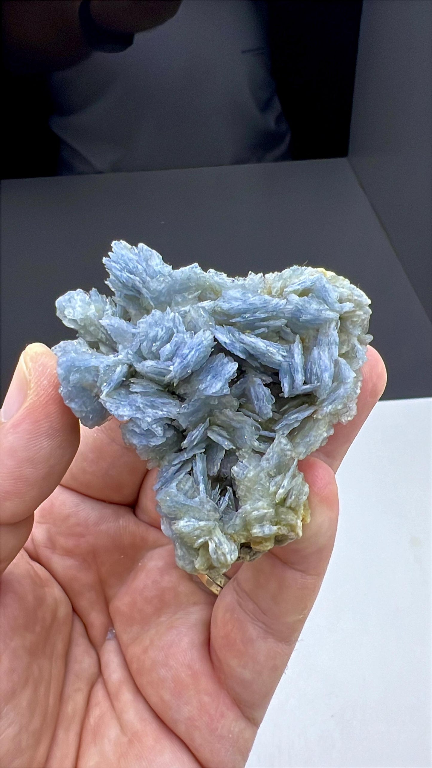 Amazing Color! Blue Barite Crystals Cluster