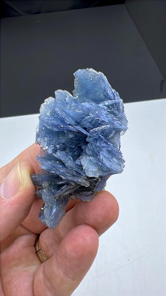 Amazing Color! Blue Barite Crystals Cluster