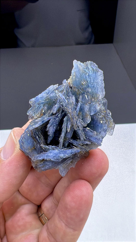 Amazing Color! Blue Barite Crystals Cluster