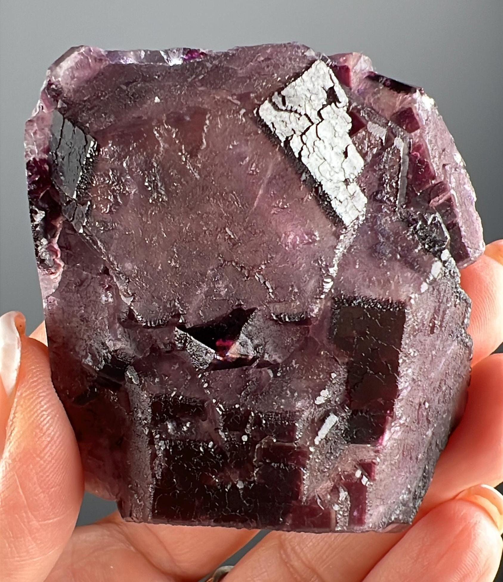 Purple Fluorite Specimen From Okorusu,Namibia