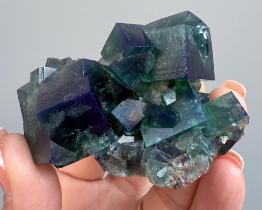 Color Change Green-Purple Fluorite Specimen, Fluorite Crystal