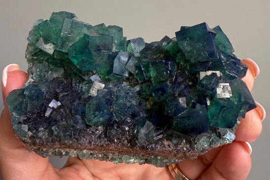 Color Change Green-Purple Fluorite Specimen, Fluorite Crystal