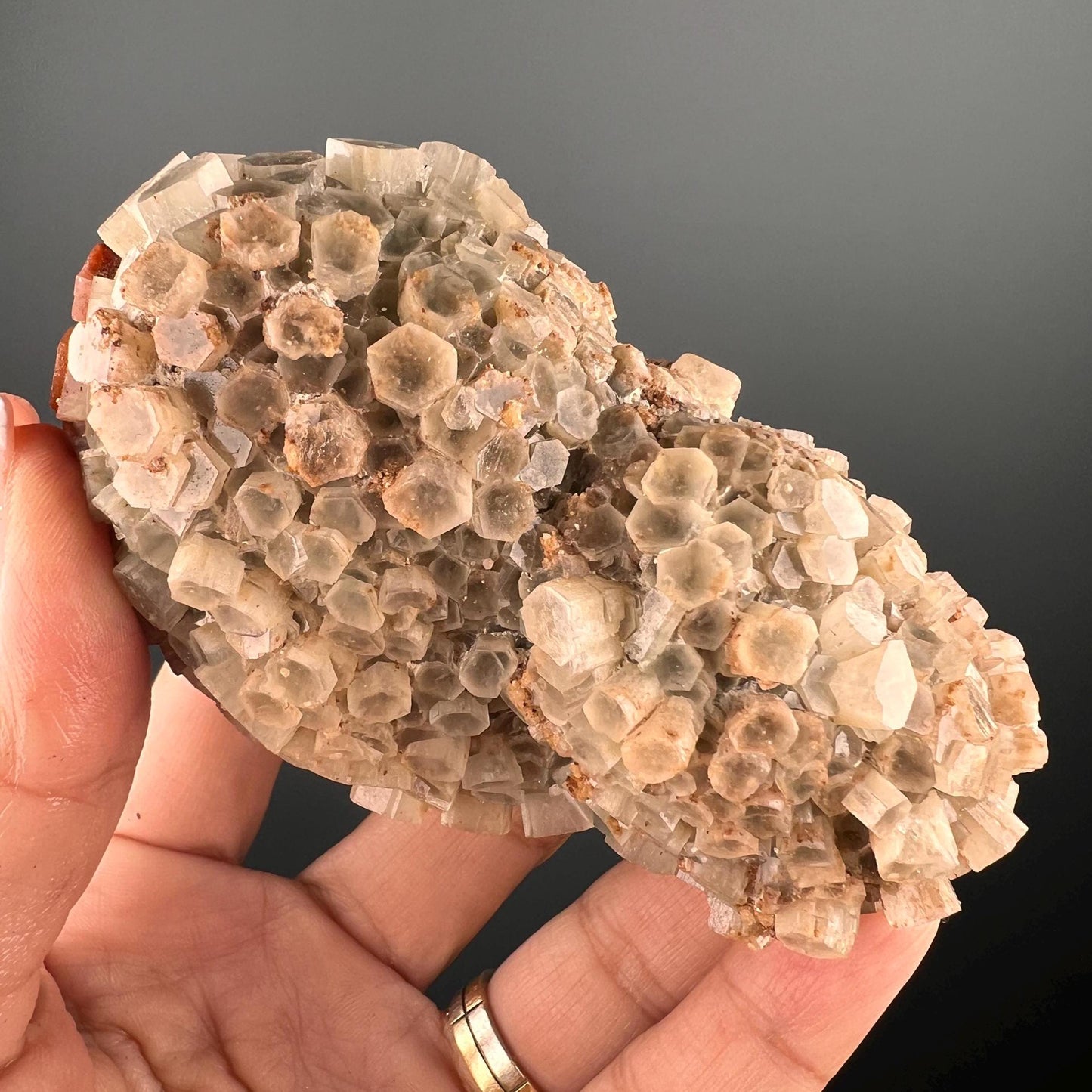 Aragonite Cluster Specimen, Bi-Color Aragonite Crystal