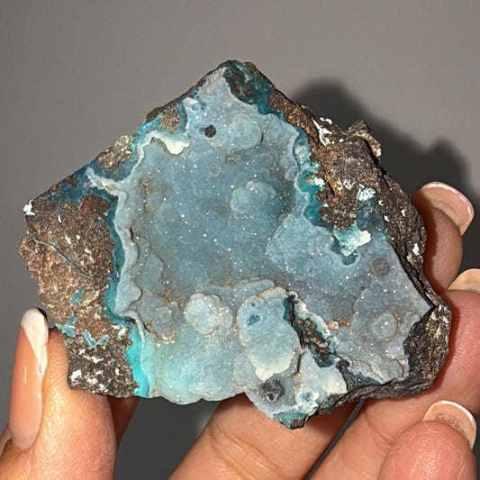 Druzy Blue Chrysocolla Crystal