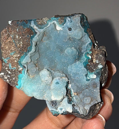 Druzy Blue Chrysocolla Crystal