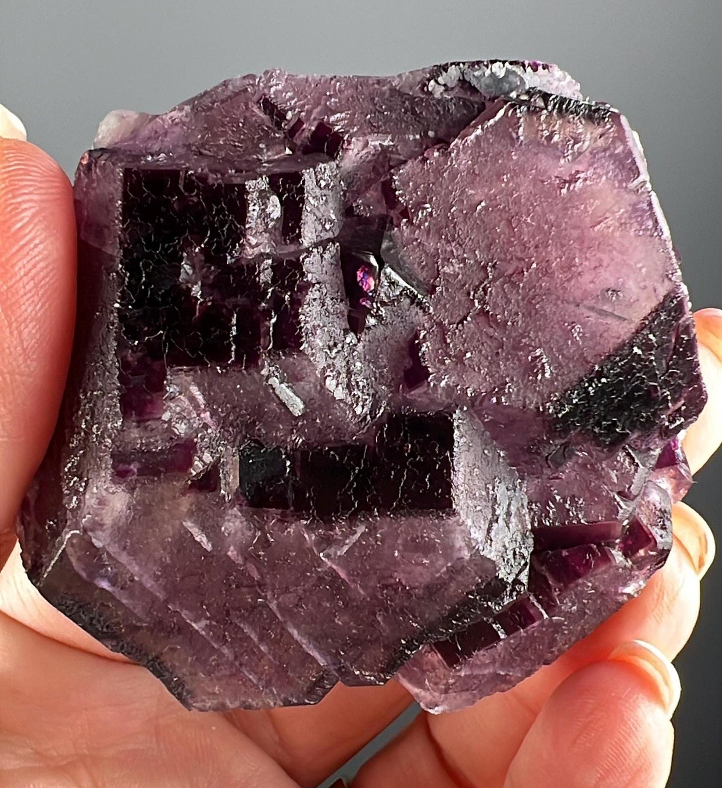 Purple Fluorite Specimen From Okorusu,Namibia