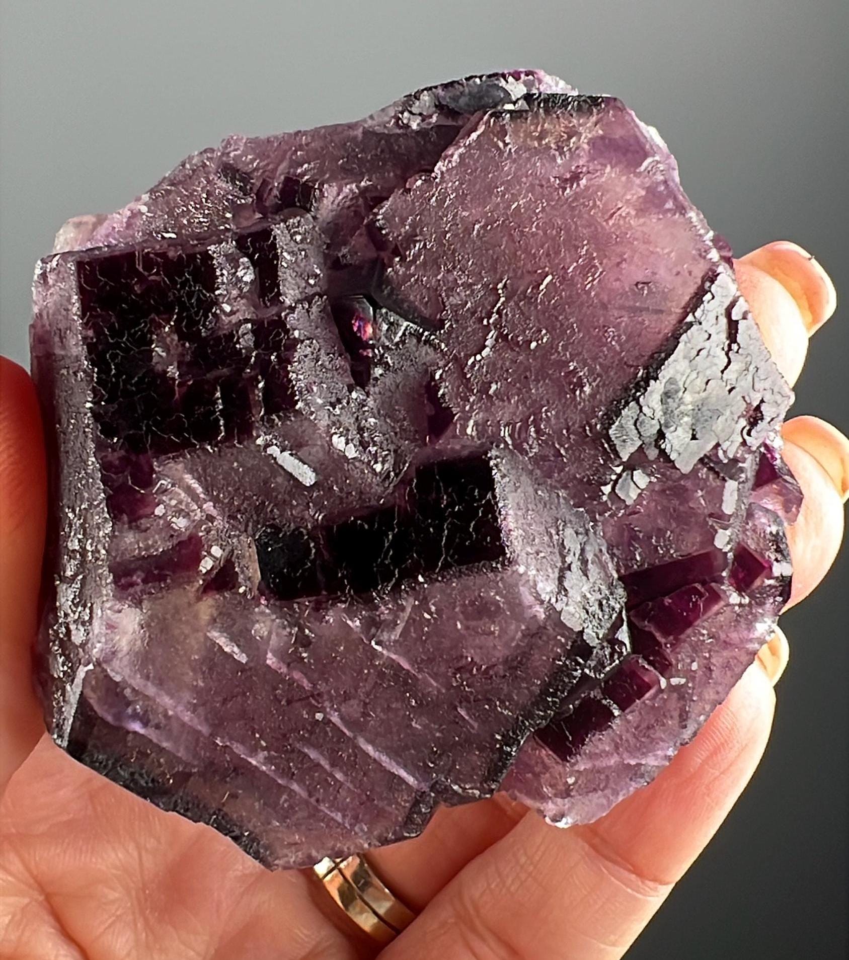 Purple Fluorite Specimen From Okorusu,Namibia