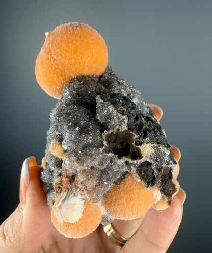 Thomsonite Balls with Quartz Specimen