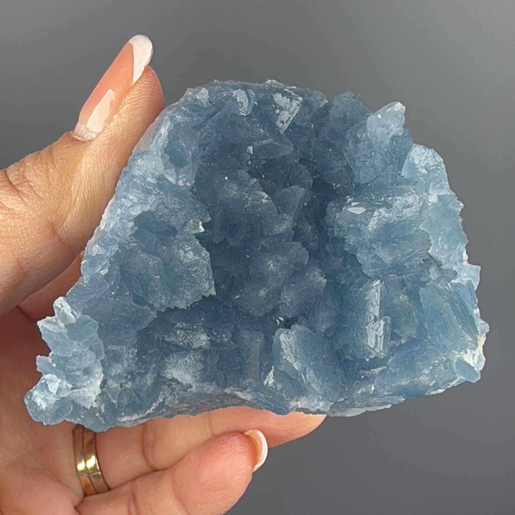 Excellent Color! Sky Blue Celestite (Celestine) Crystal