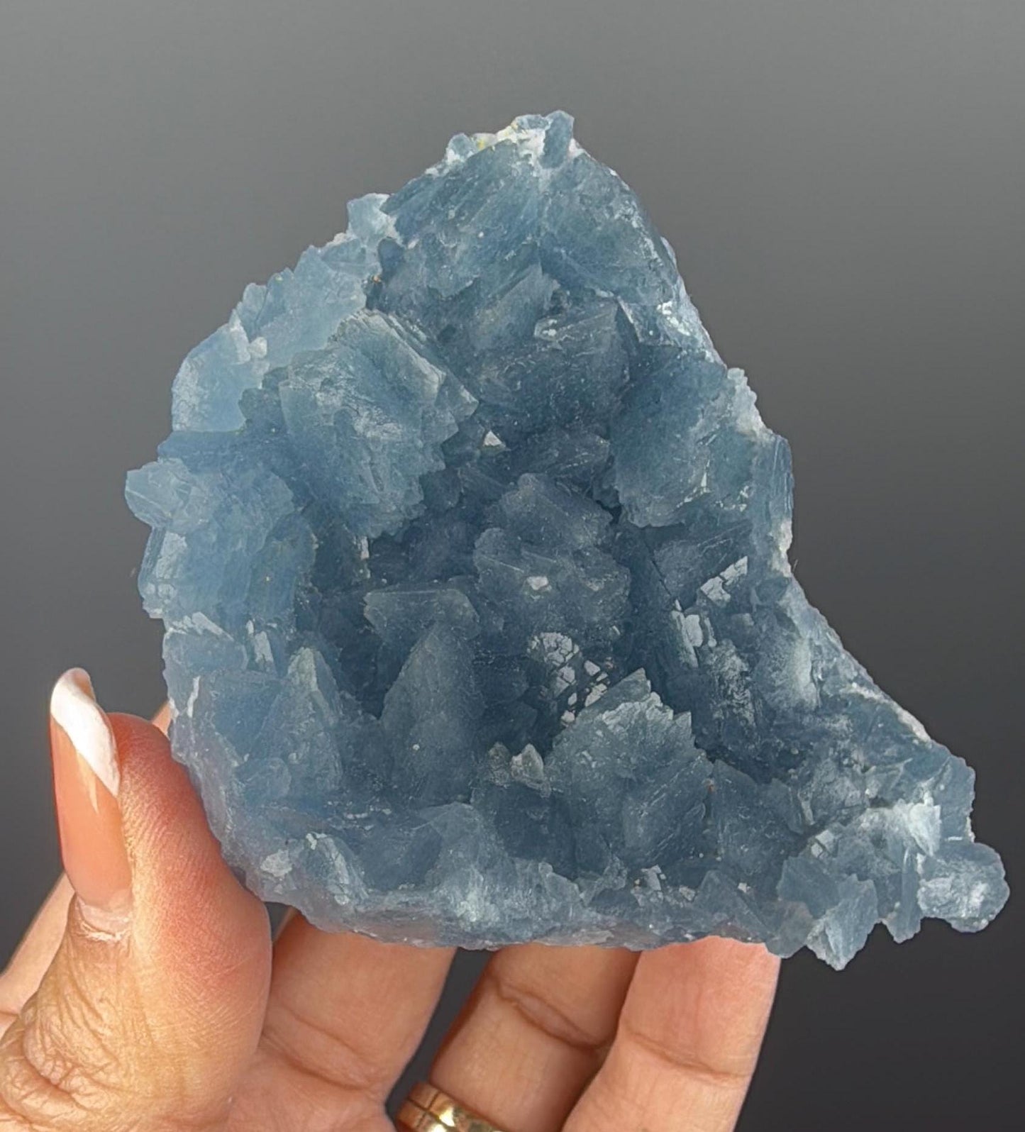 Excellent Color! Sky Blue Celestite (Celestine) Crystal