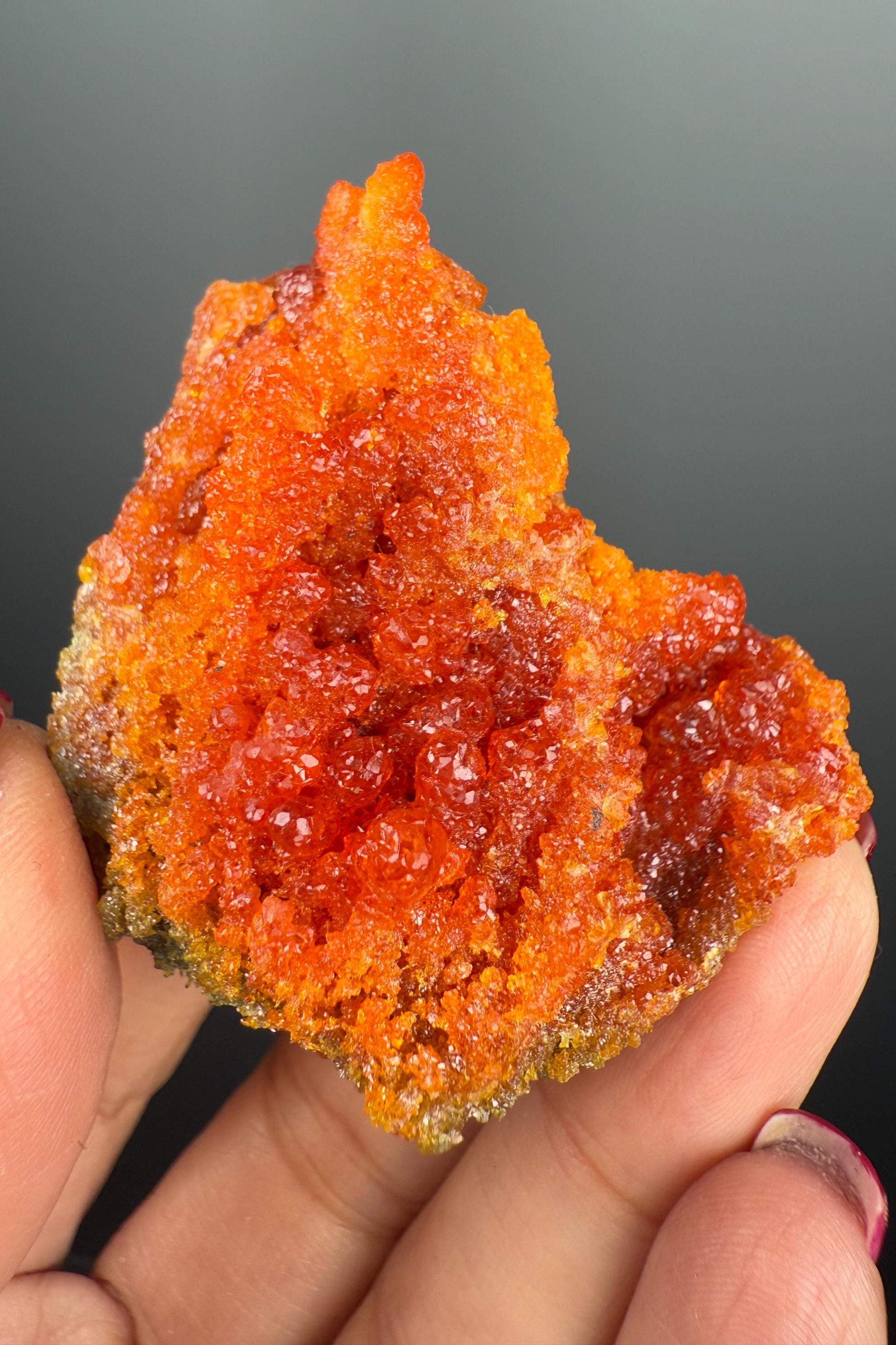 Red-Orange Zincite Specimen, Zincite Crystal