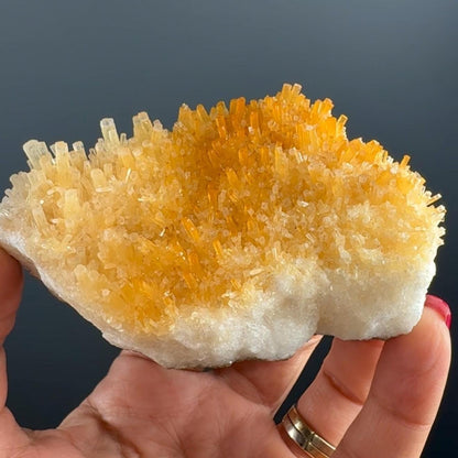 Druzy Yellow (Honey) Calcite Crystal, Yellow Calcite Crystal