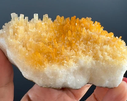 Druzy Yellow (Honey) Calcite Crystal, Yellow Calcite Crystal