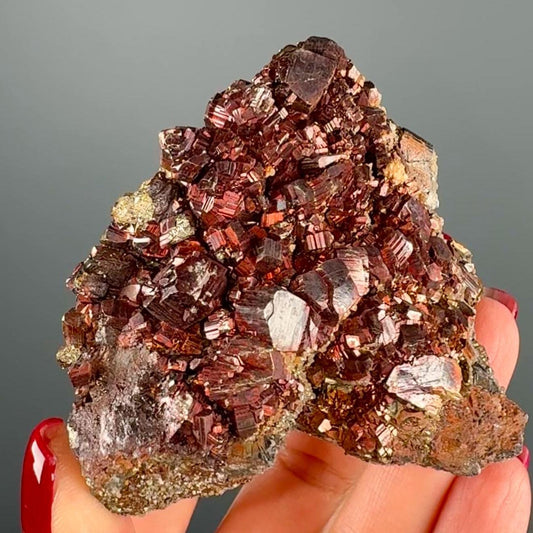 Creativity! Red Pyrite Crystal Mineral Specimen