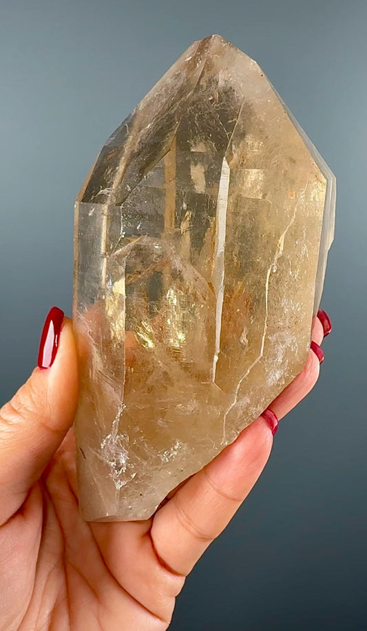 Natural Citrine Crystal Point, Citrine Crystal