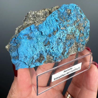 Rare! Blue Aerinite Crystal from Spain (New Location)