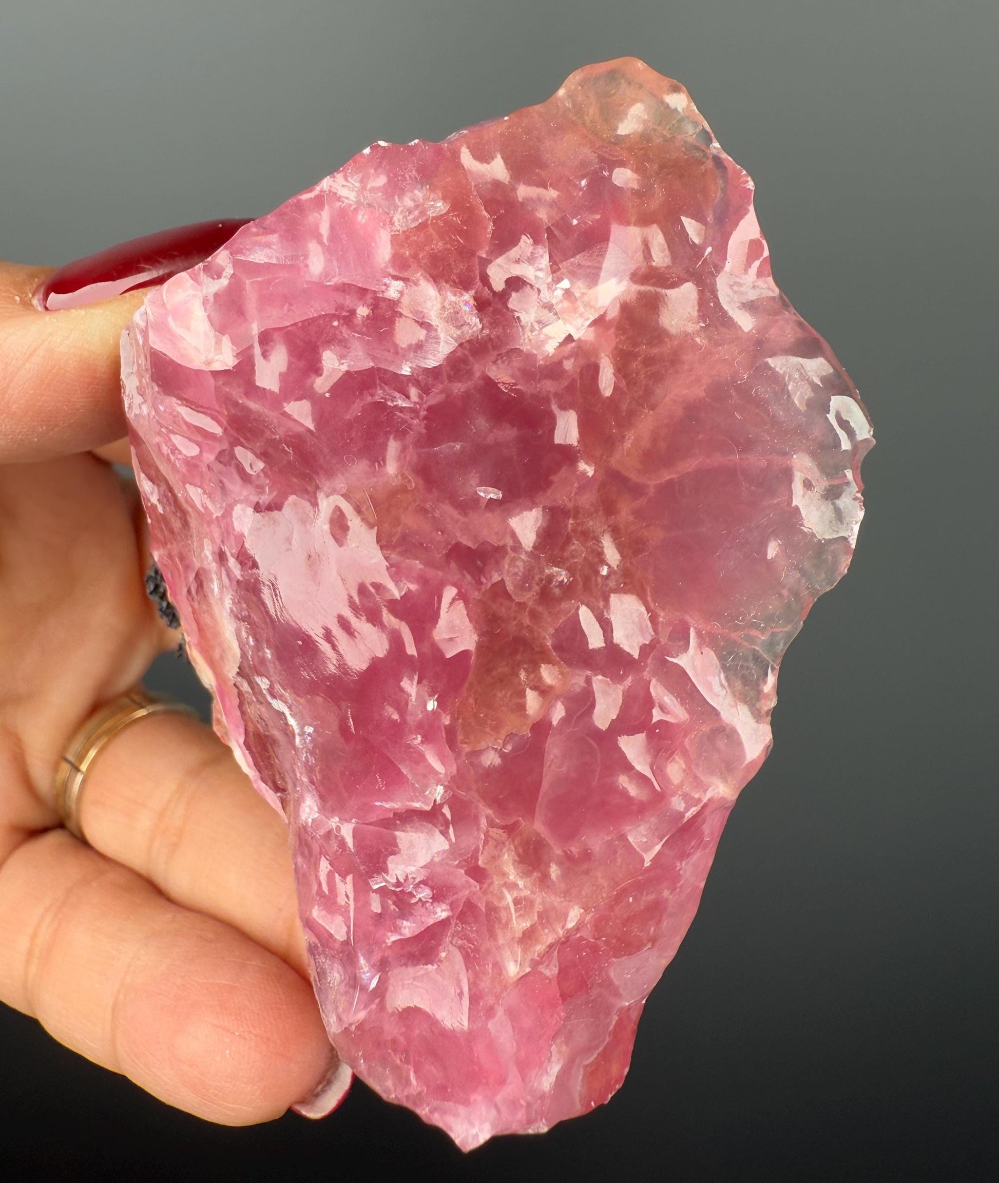 Emotional Healing!Amazing Color Pink Cobalto Calcite from Morocco