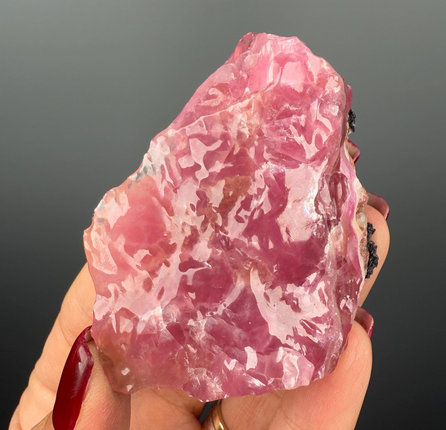 Emotional Healing!Amazing Color Pink Cobalto Calcite from Morocco