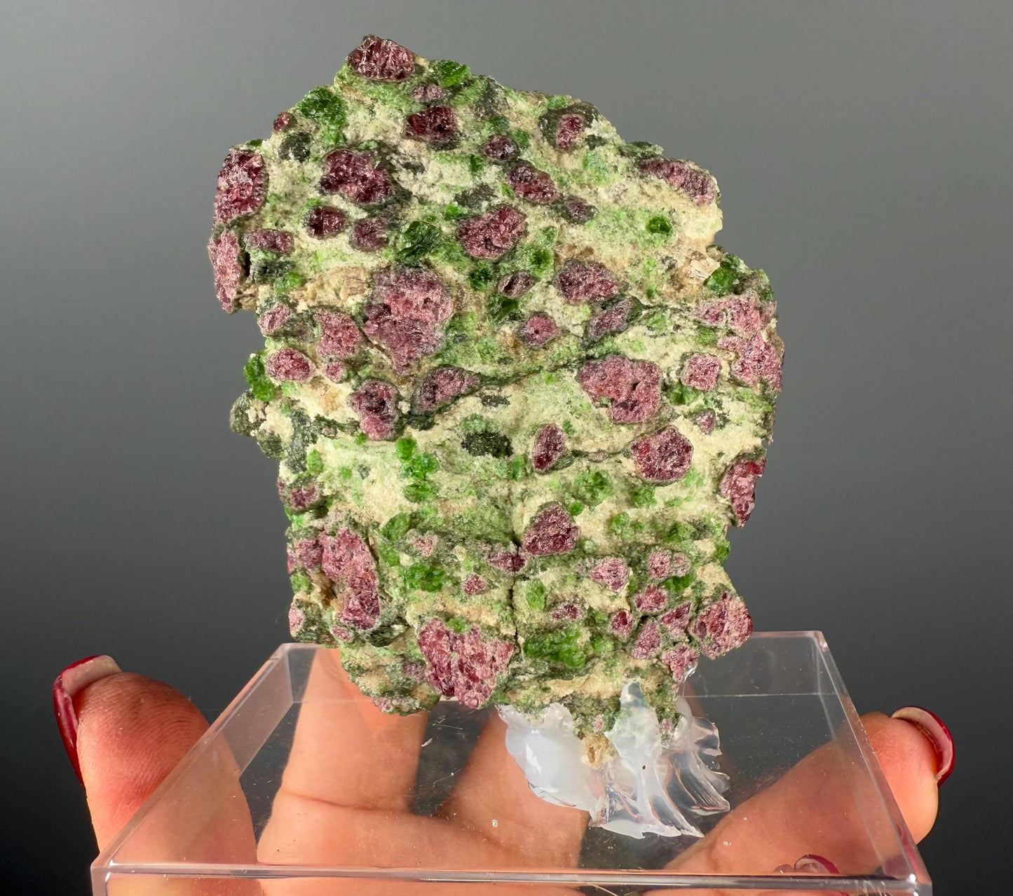 Rare! Pyrope Garnet with Chrom Diopsite Specimen