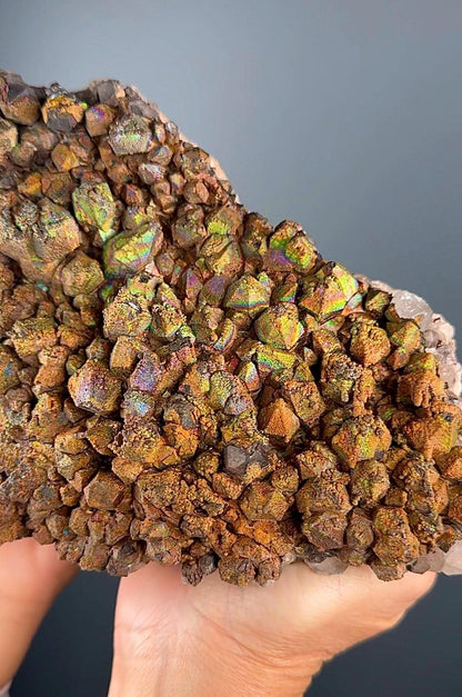 Rare, New Find! Irisdecent Colorful Goethite with Quartz Specimen