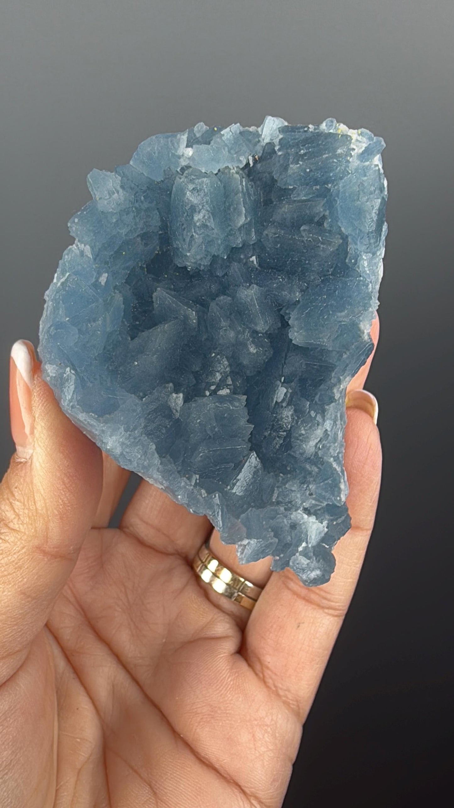 Excellent Color! Sky Blue Celestite (Celestine) Crystal