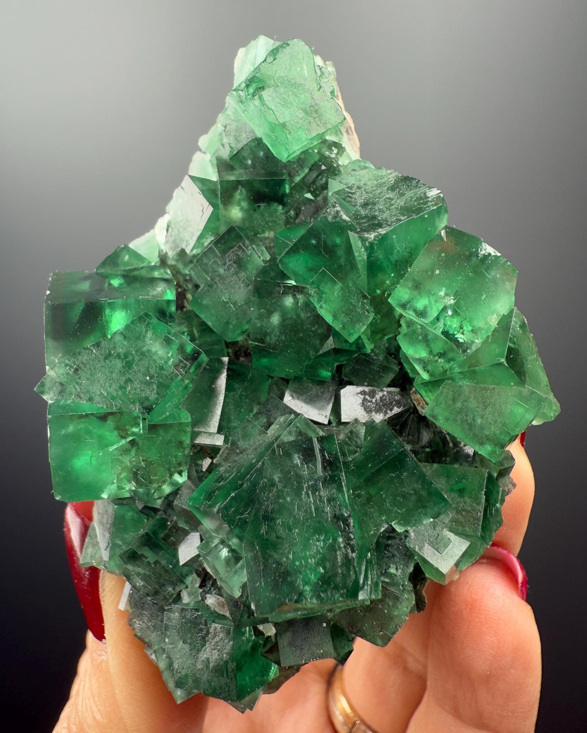 Color Change Green-Purple Fluorite Specimen from Heavy Metal Pocket, Rogerly,England