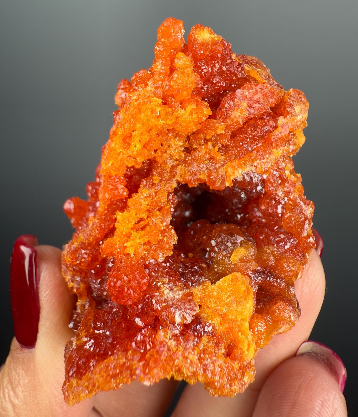 Red-Orange Zincite Specimen, Zincite Crystal