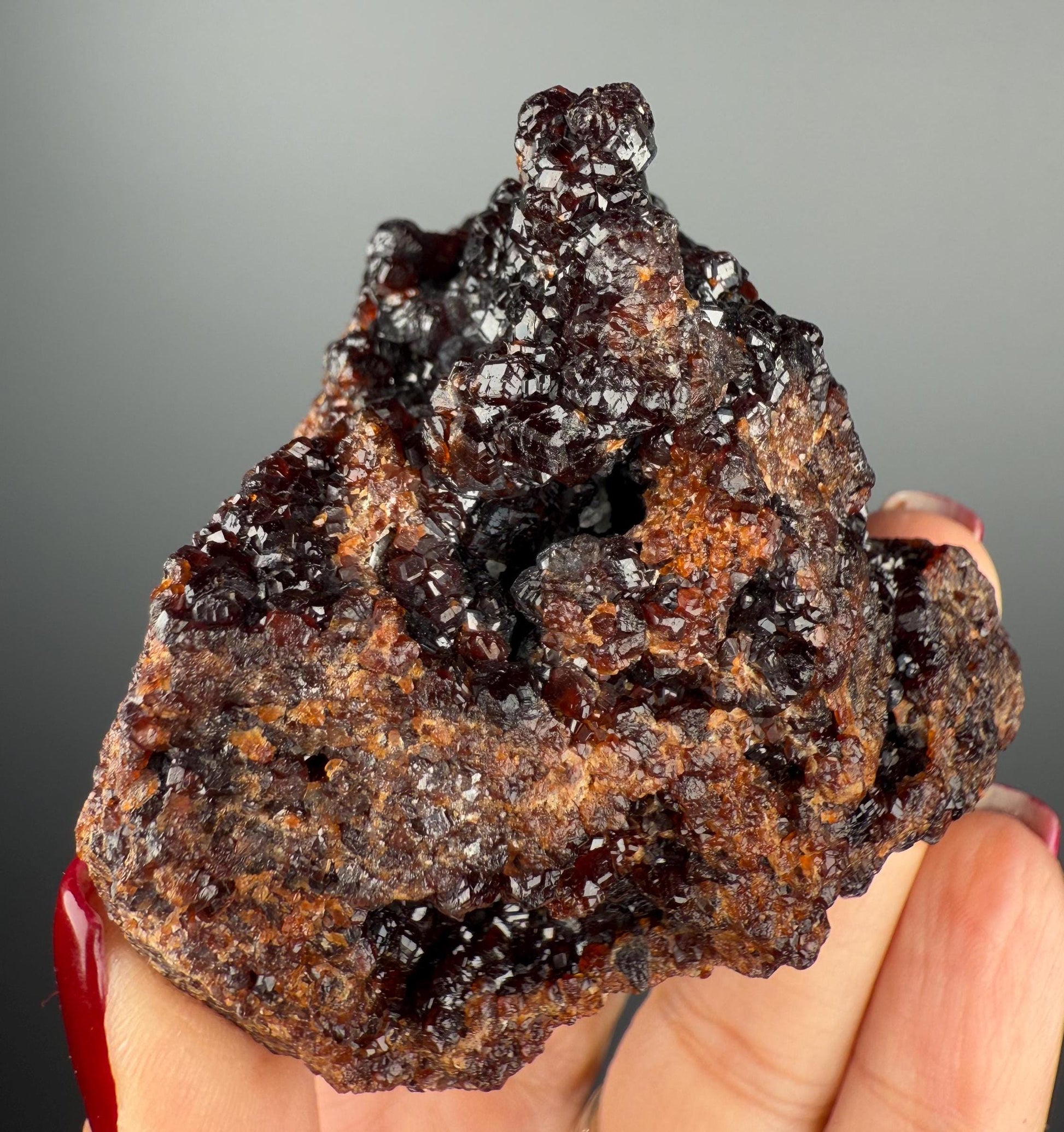 Reddish Brown Andradite Garnet Specimen