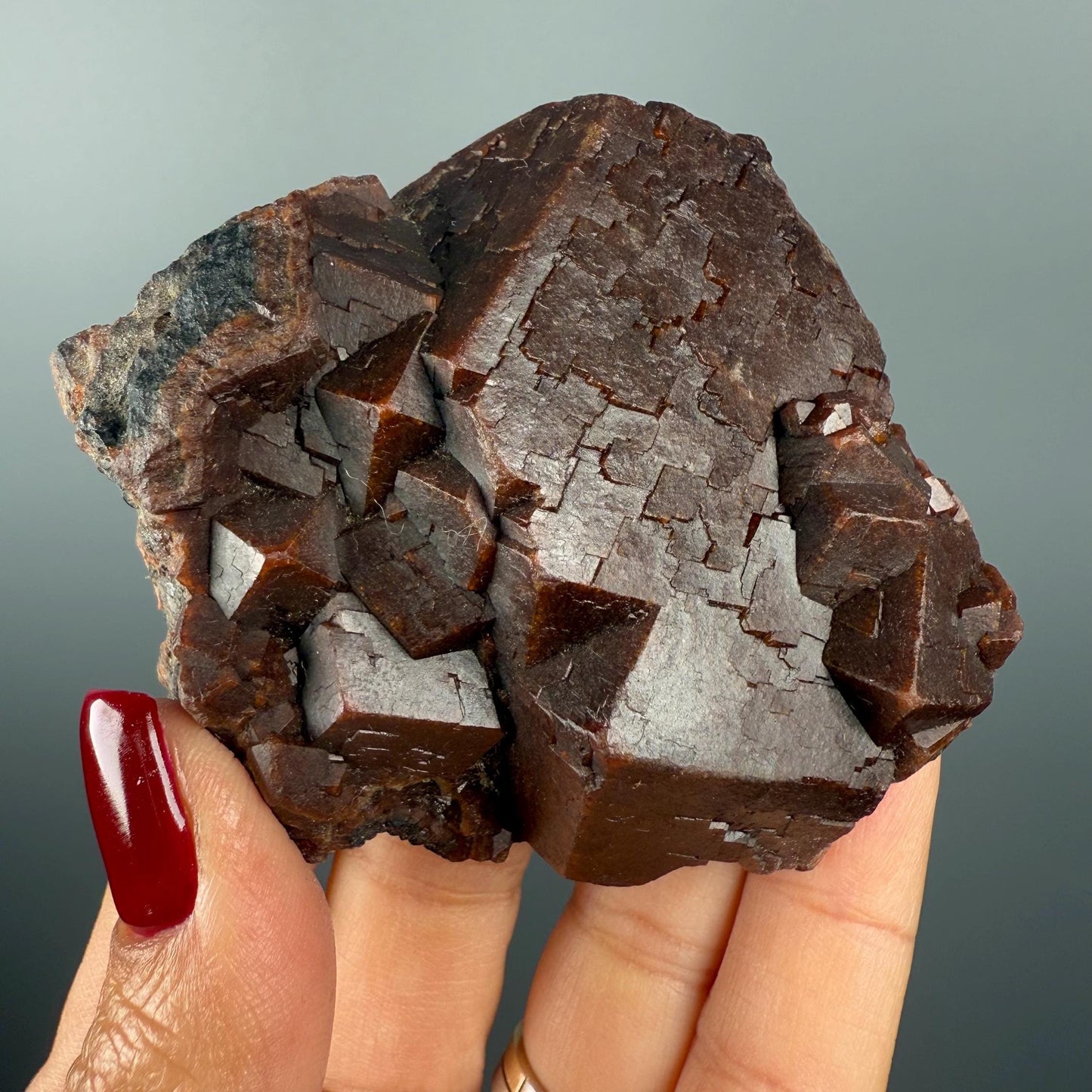 Brown Andradite Garnet Crystal Specimen