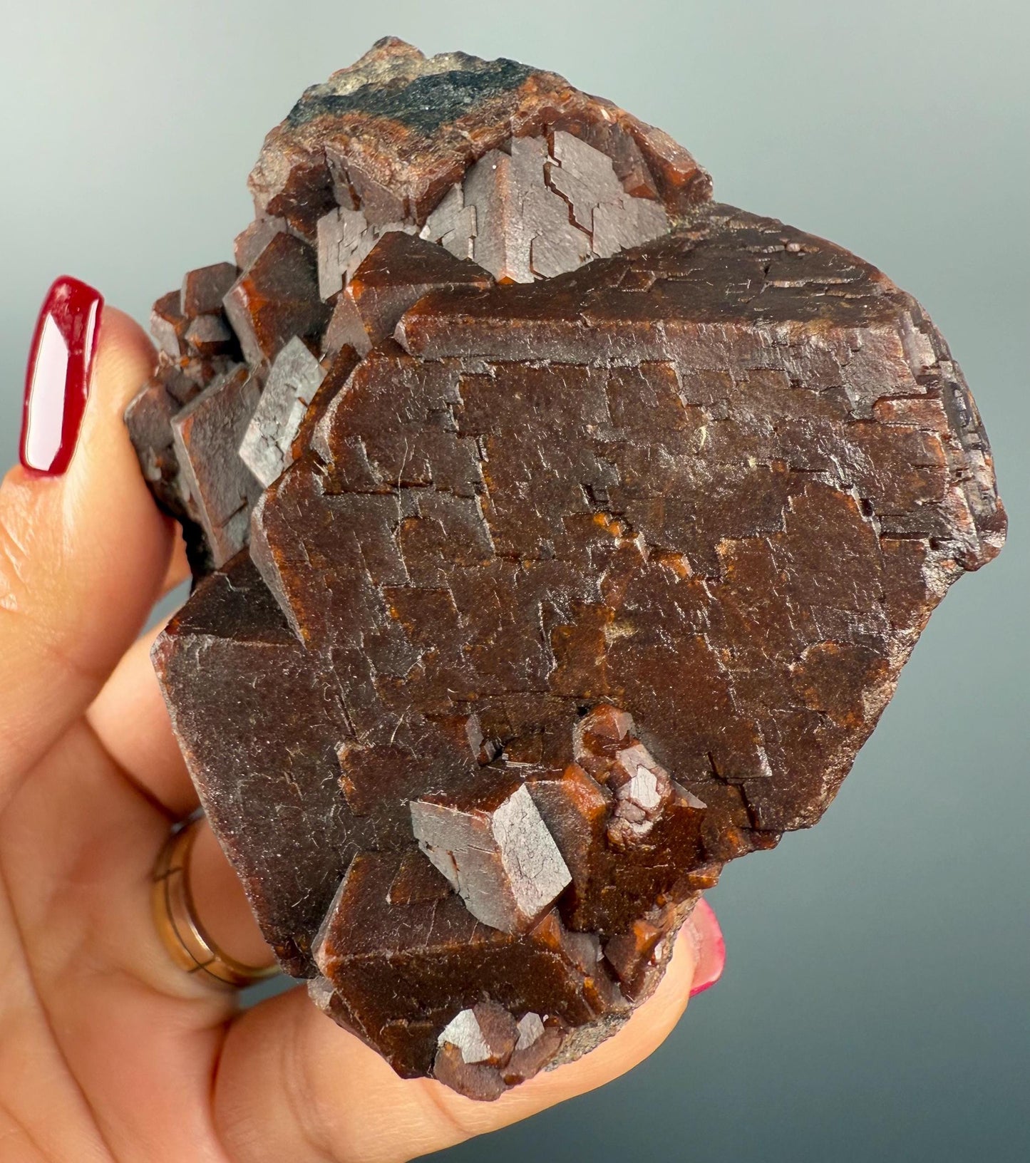 Brown Andradite Garnet Crystal Specimen