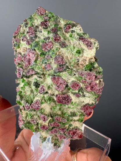 Rare! Pyrope Garnet with Chrom Diopsite Specimen