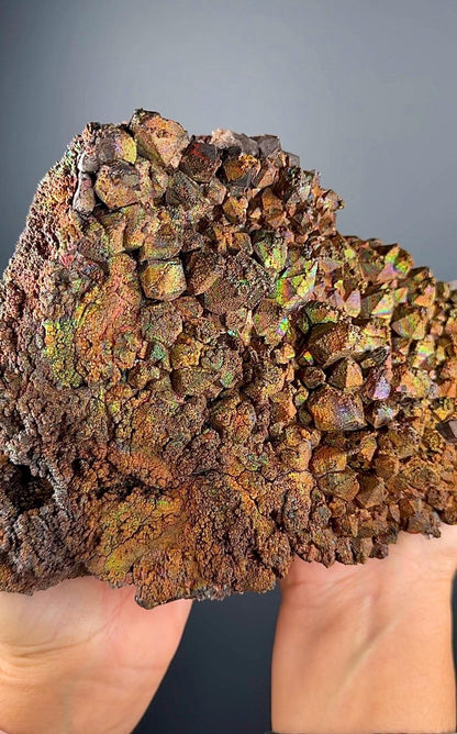 Rare, New Find! Irisdecent Colorful Goethite with Quartz Specimen