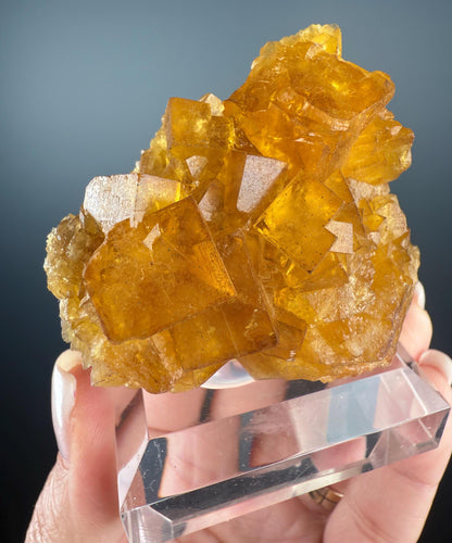 Yellow Fluorite Crystal from Germany