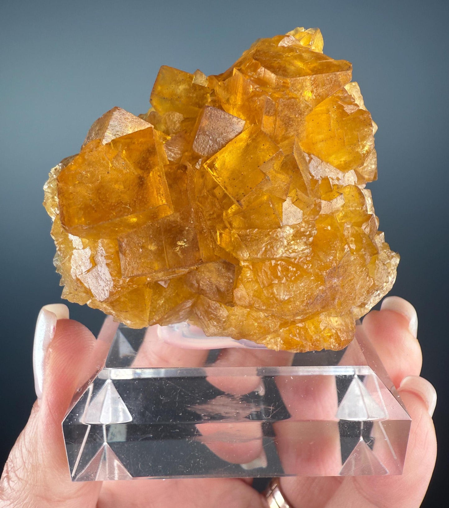Yellow Fluorite Crystal from Germany