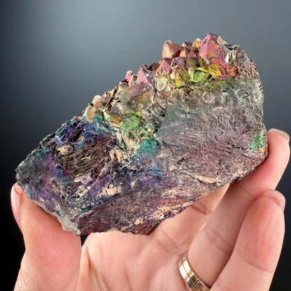 Iridescent Colorful Goethite with Quartz Specimen, Big Size Goethite with Quartz Specimen