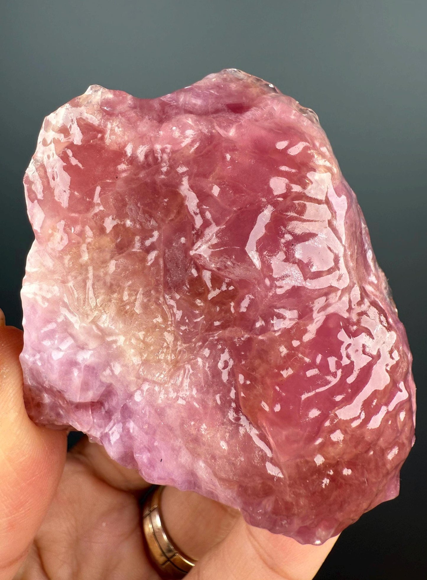 Emotional Healing ! Amazing Color Pink Cobalto Calcite from Morocco