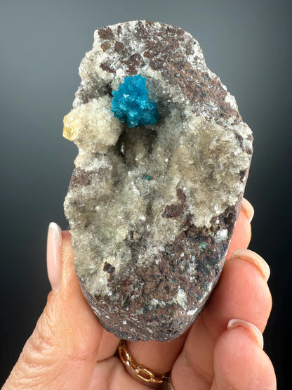Beautiful Cavansite Mineral Specimen , Naturel Cavansite Crystal