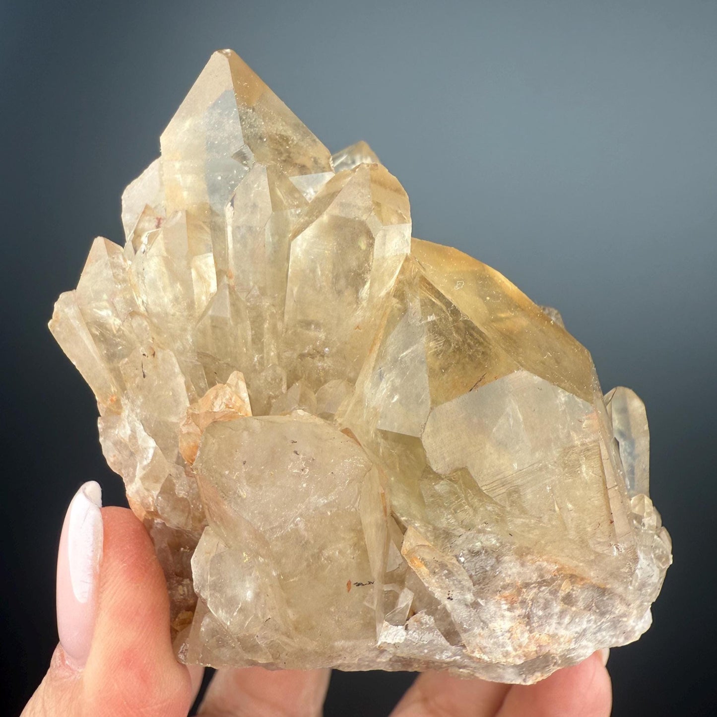 Kundalini Energy! Natural Kundalini Citrine Point,Raw Kundalini Citrine