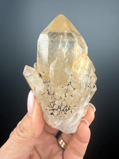 Natural Kundalini Citrine Point,Raw Kundalini Citrine