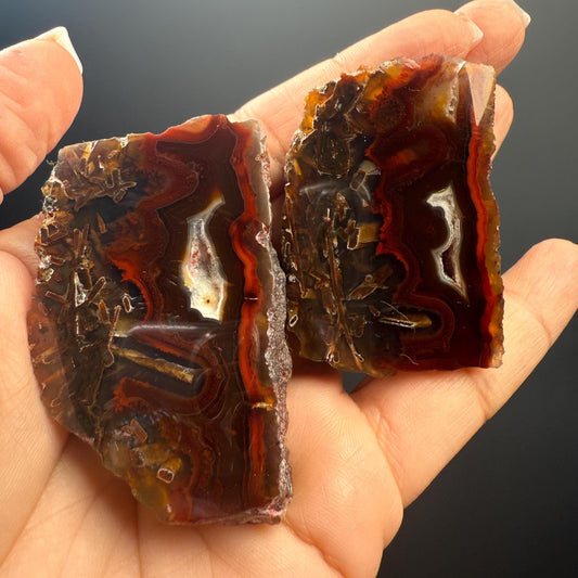 Agate Pairs! Susuz Agate Crystal from Ankara, Turkey