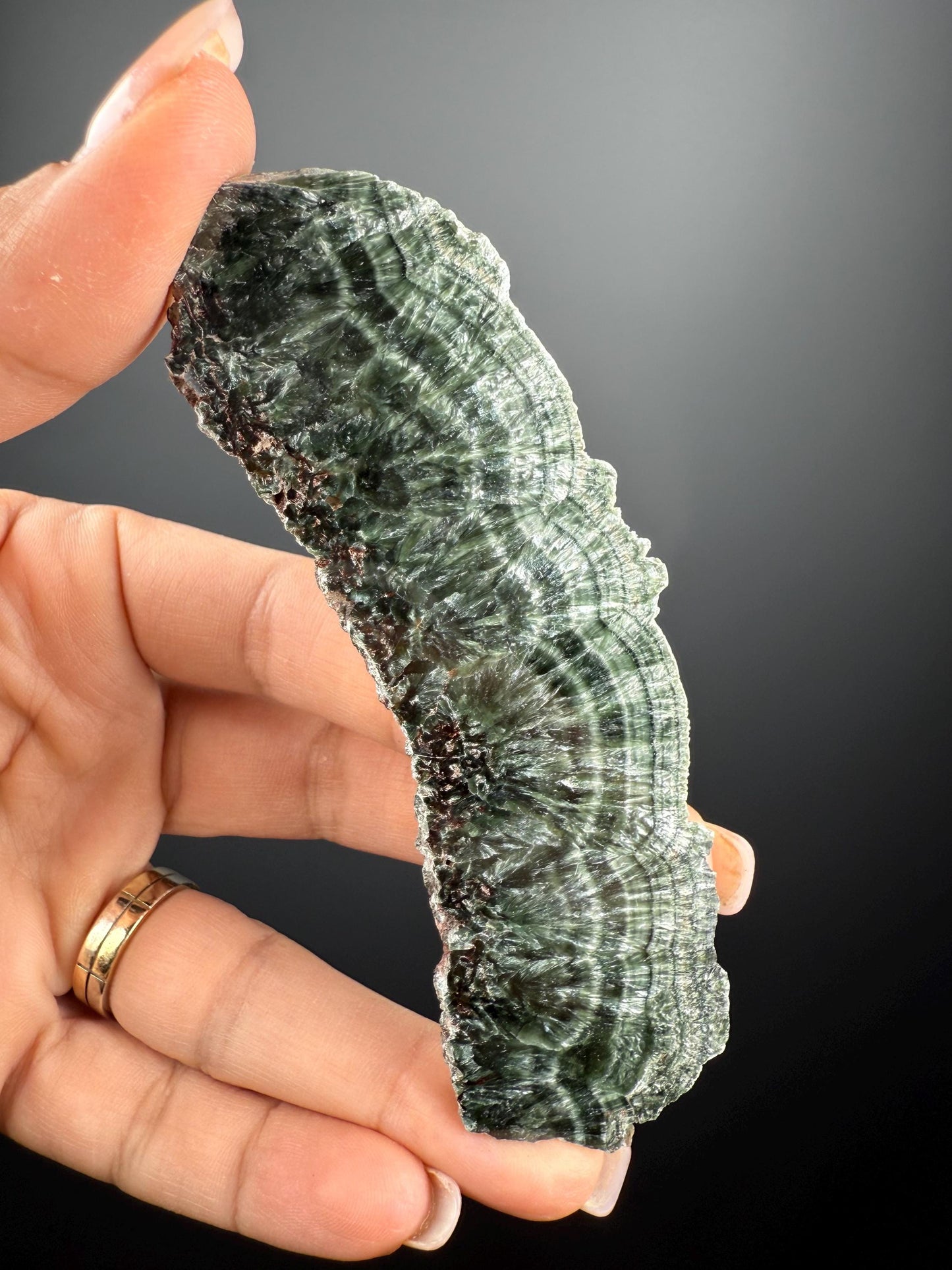 Spiritual Enlightenment!Green Seraphinite Slab, Seraphinite Slab