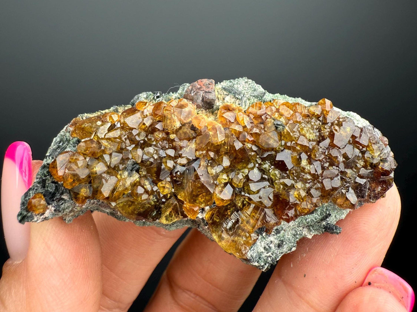 Beautiful Piece! Green Andradite Garnet Specimen