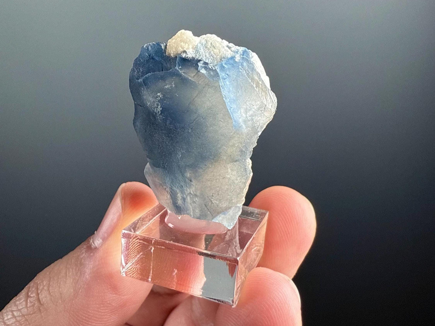 Rare Quartz ! Indicolite Quartz Crystal Specimen