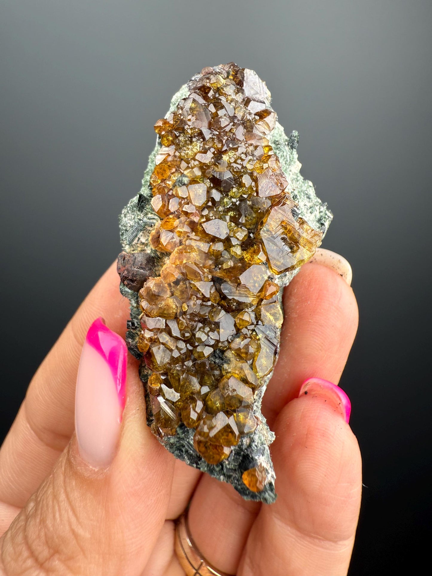 Beautiful Piece! Green Andradite Garnet Specimen